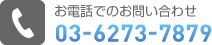 お電話でのお問い合わせ：03-6273-7879